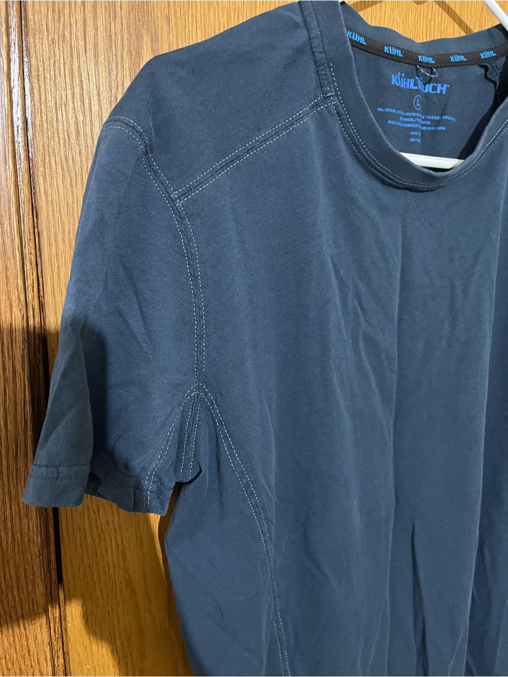 Kuhl Men’s Short Sleeve Navy Performance Tee - Picture 3 of 4